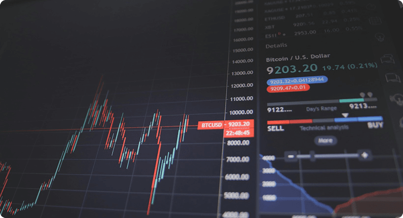 Stock Chart showing market rally